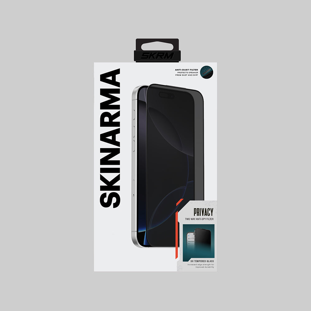 Skinarma 0.33mm iPhone 17 Pro Antidust Privacy Cam Ekran Koruyucu Skinarma 0.33mm iPhone 17 Pro Antidust Privacy Cam Ekran Koruyucu